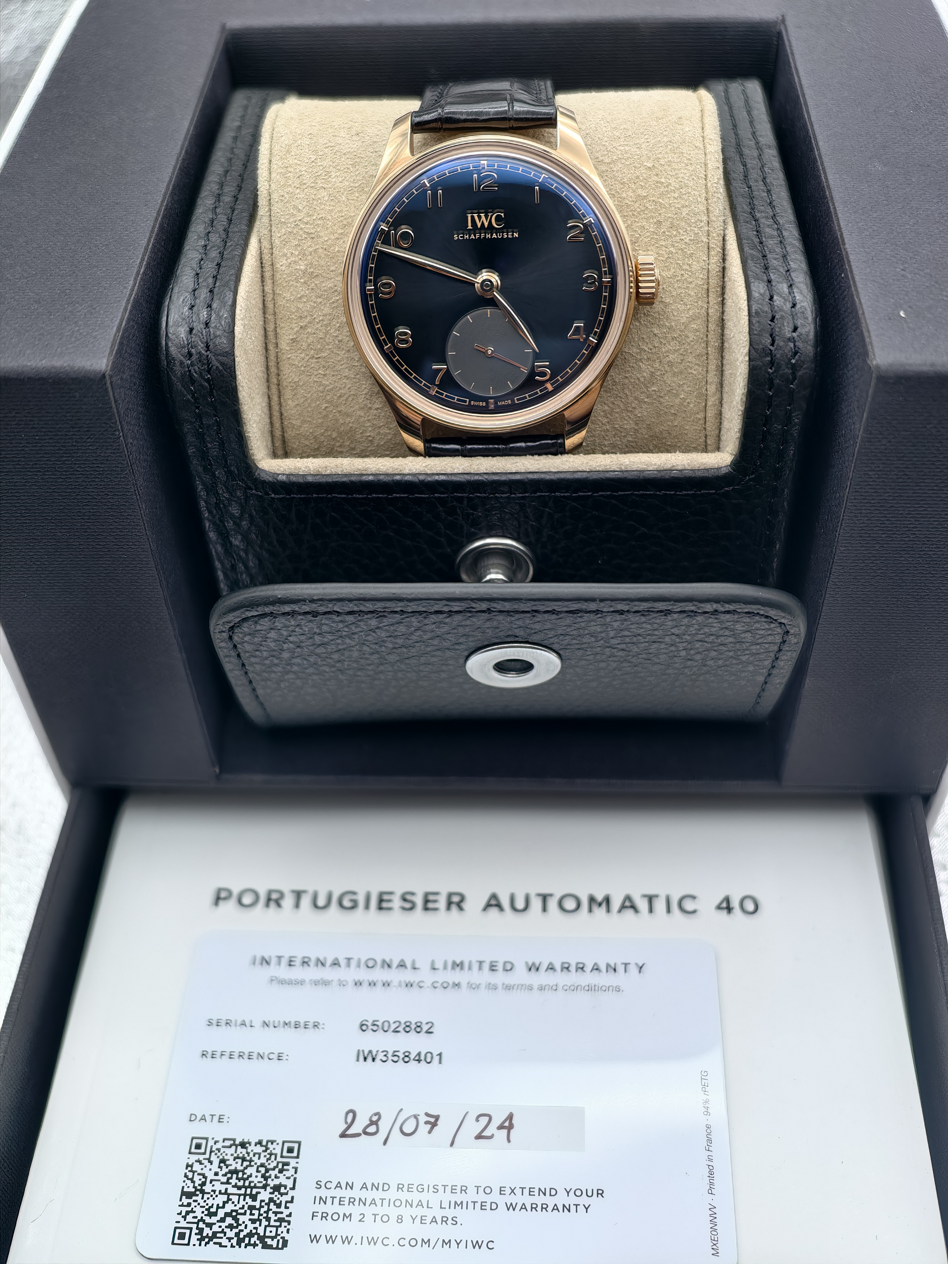 IWC  Portugieser 40 Obsidiana