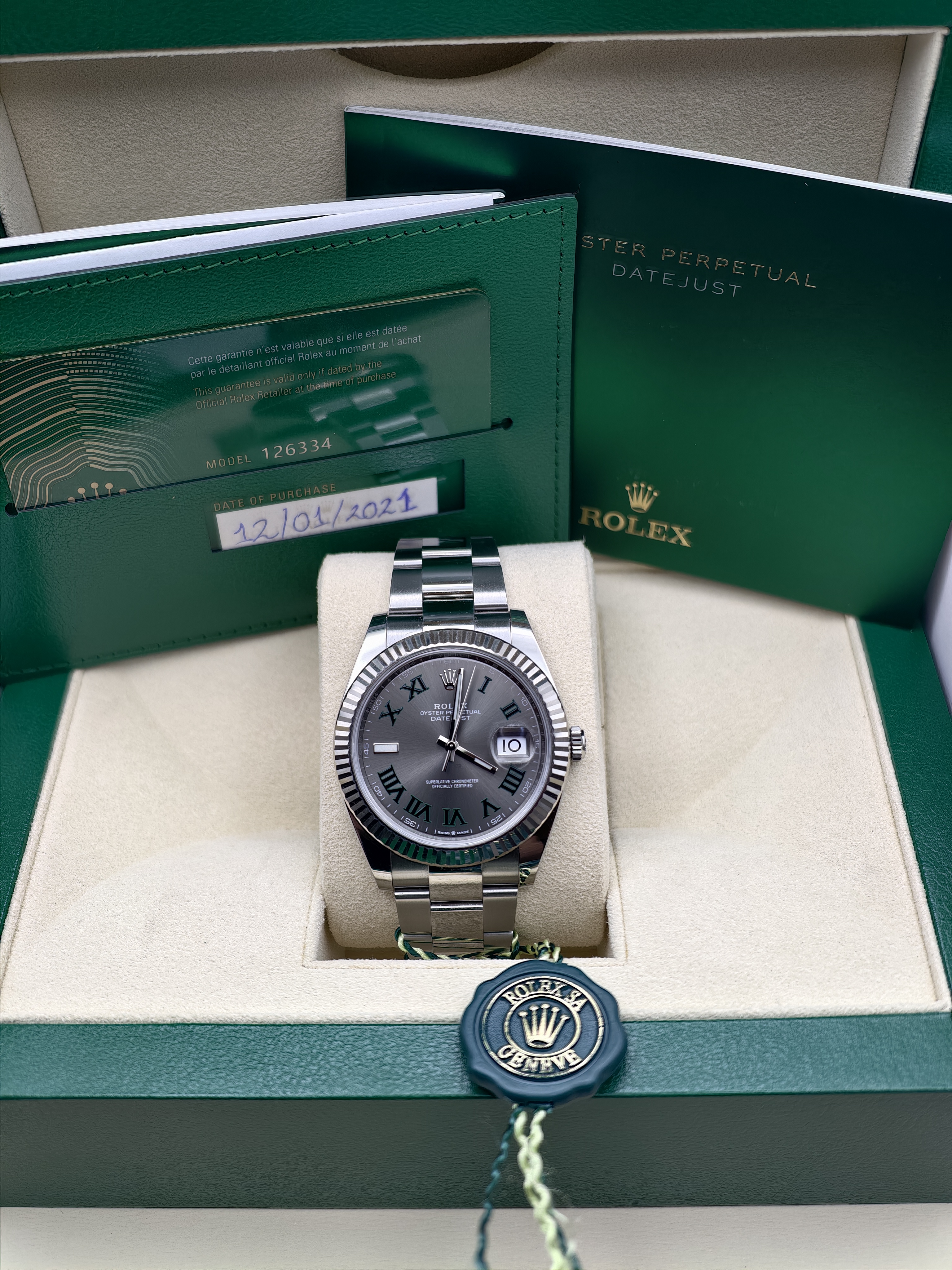 Rolex  Datejust Wimbledon Dial
